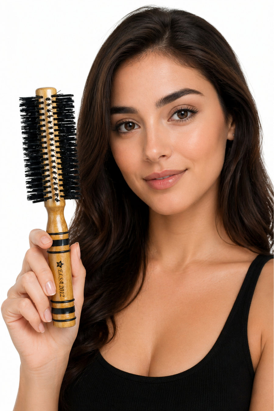 Saçta Elsa Professional 2012 Natürel fırça görünümü