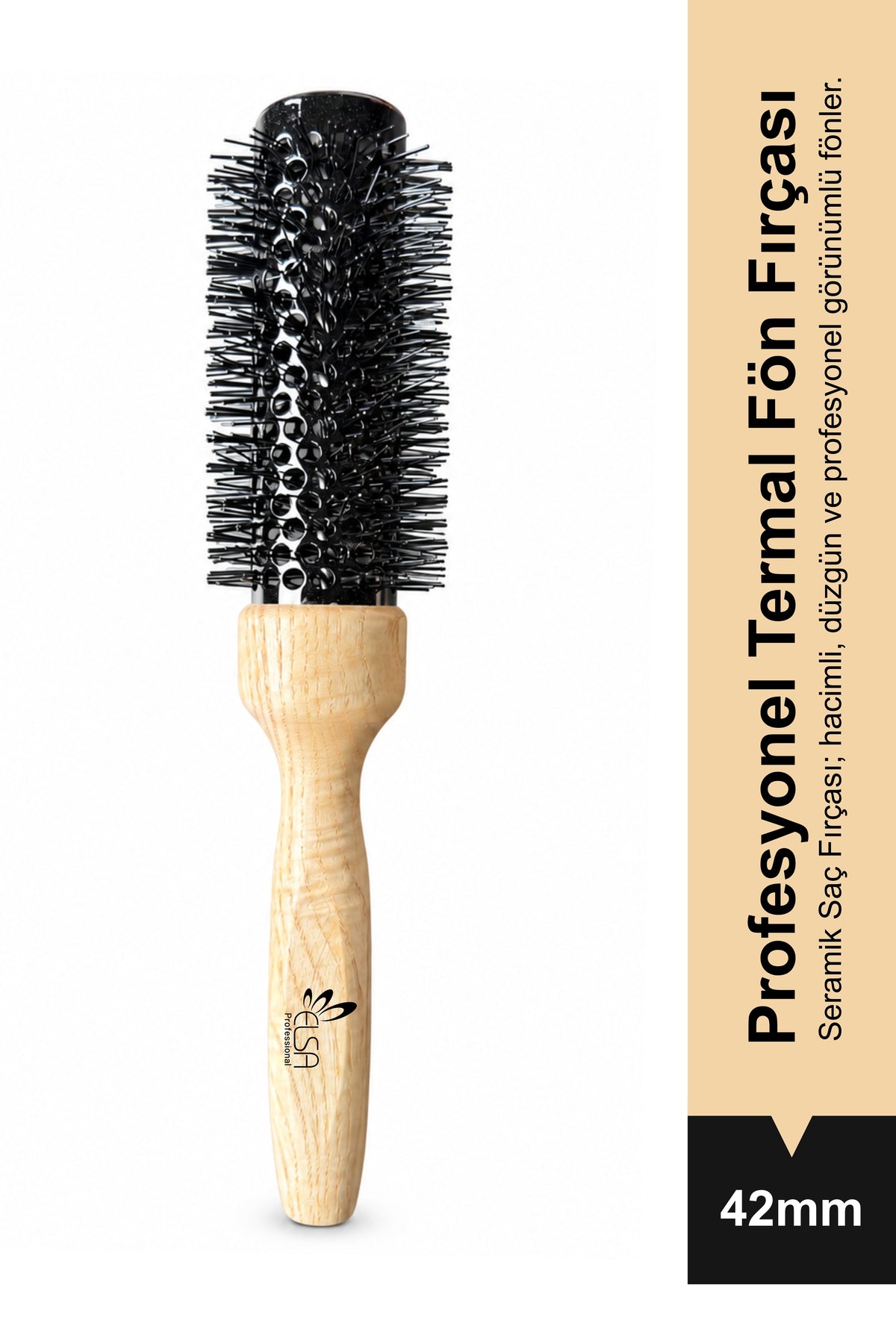 Elsa Professional 003 Seramik Termal Fön Fırçası 42 mm