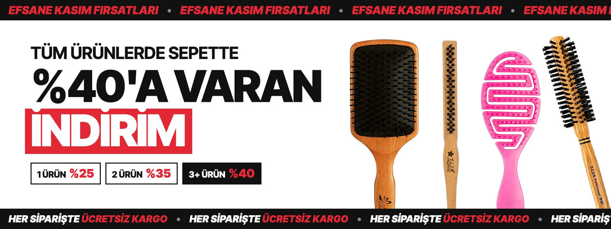 Efsane Kasım: tüm ürünlerde sepette %40'a varan indirim. 1 ürün %25, 2 ürün %35, 3 ve üzeri ürün %40. Her siparişte ücretsiz kargo.