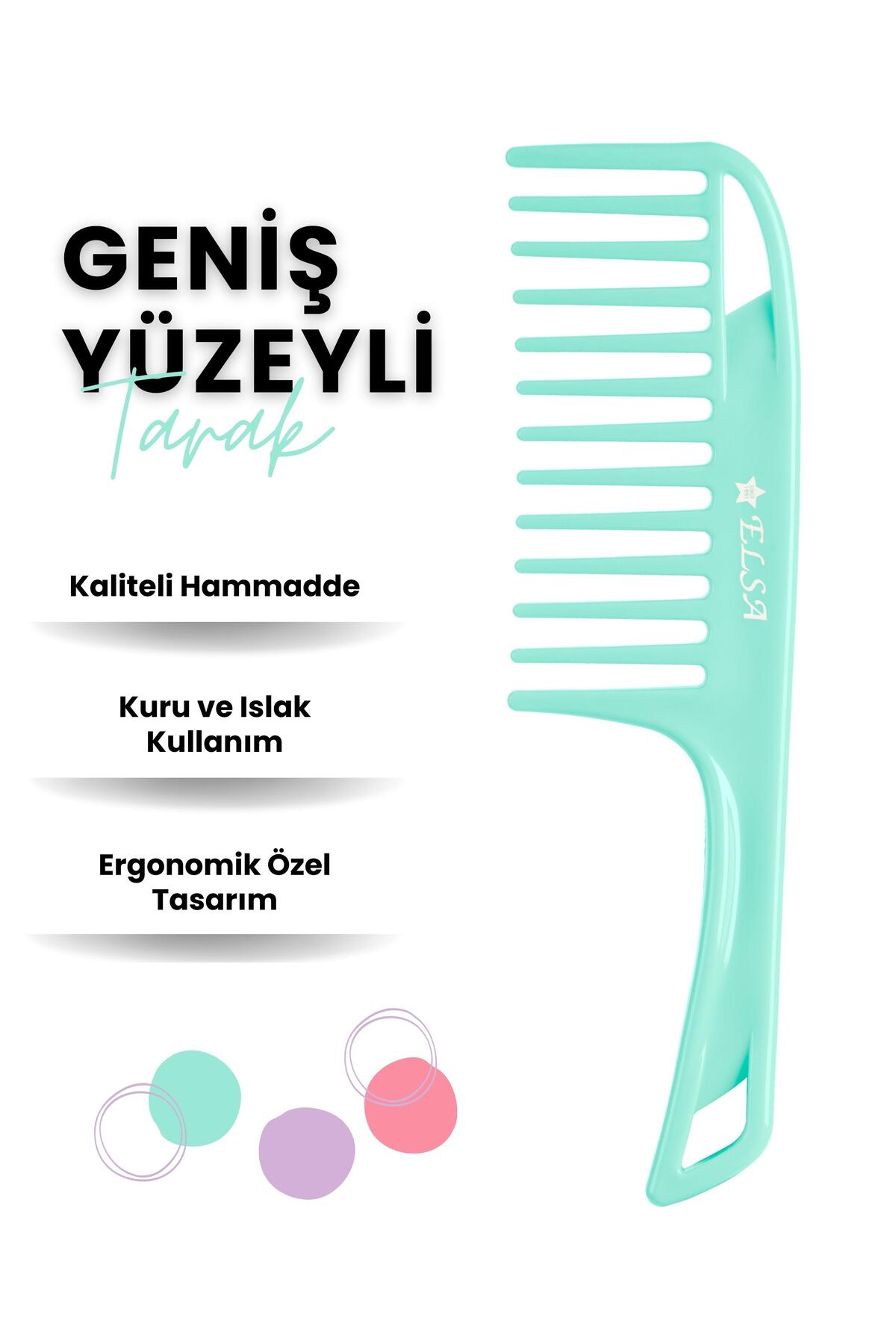 Elsa Professional 1058 Kaymaz Tarak & 0345 Geniş Yüzeyli Tarak 2’li Set - 16. görsel - Elsa Saç Fırçaları