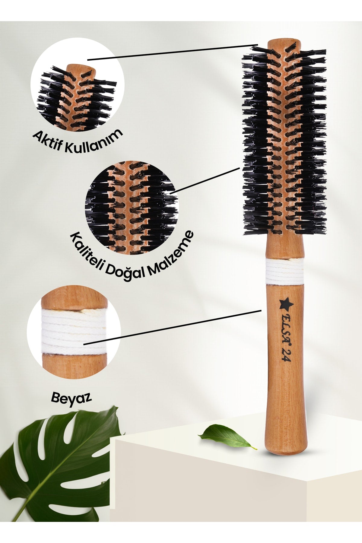 Elsa Professional 24 İpli Saç Fırçası - 2. görsel - Elsa Saç Fırçaları