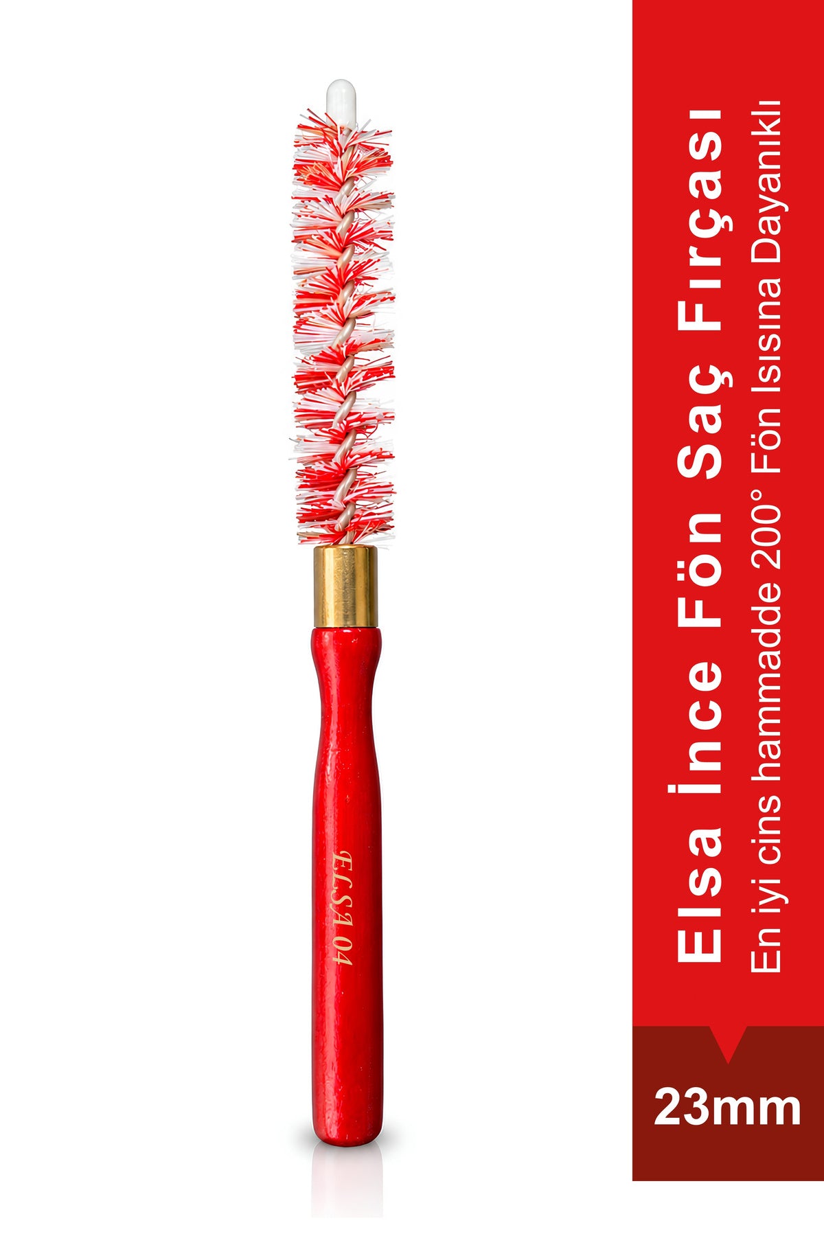 Elsa Professional 4 Kırmızı İnce Saç Fırçası - Elsa Saç Fırçaları