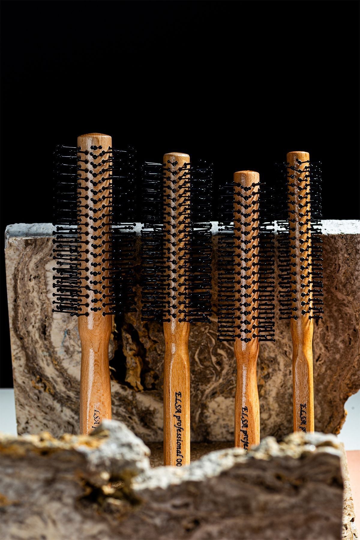 Elsa Professional 4X Erkek Saç Fırçası Natürel - 2. görsel - Elsa Saç Fırçaları