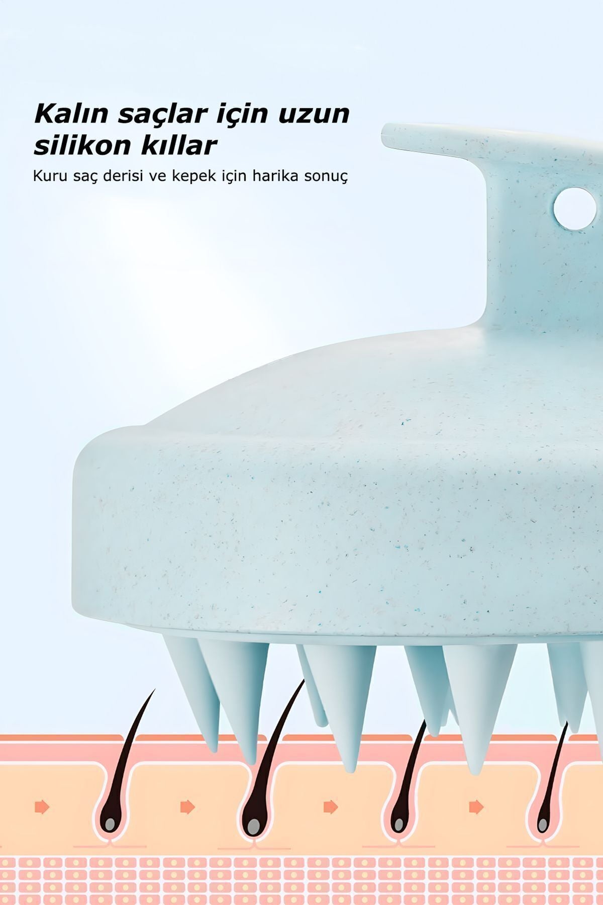 Elsa Professional Duş Tarağı Yumuşak Silikon Saç Yıkama&Saç Derisi Masaj Tarağı - 28. görsel - Elsa Saç Fırçaları