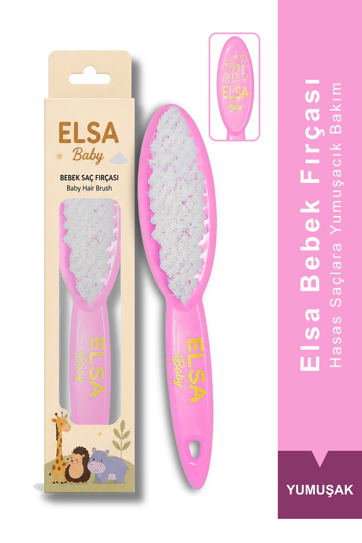 Professional Pink Baby Brush